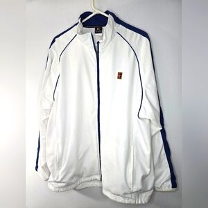 Nike challenge Court Tennis Jacket Track windbreaker White Blue 90s Y2K …
